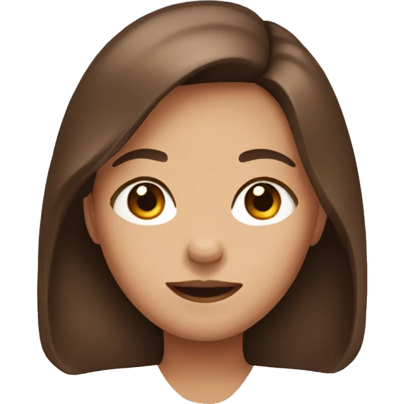 a girl with brown hair emoji