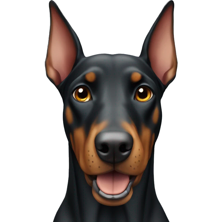 Doberman dog emoji