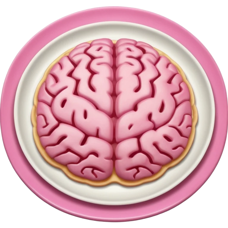 Brain on a plate  emoji