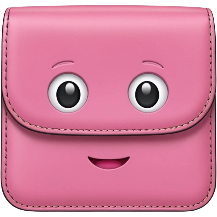 cartera de mujer color rosa  emoji