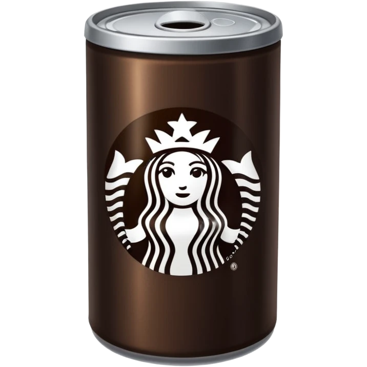 Can of Starbucks coffee dark roast  emoji