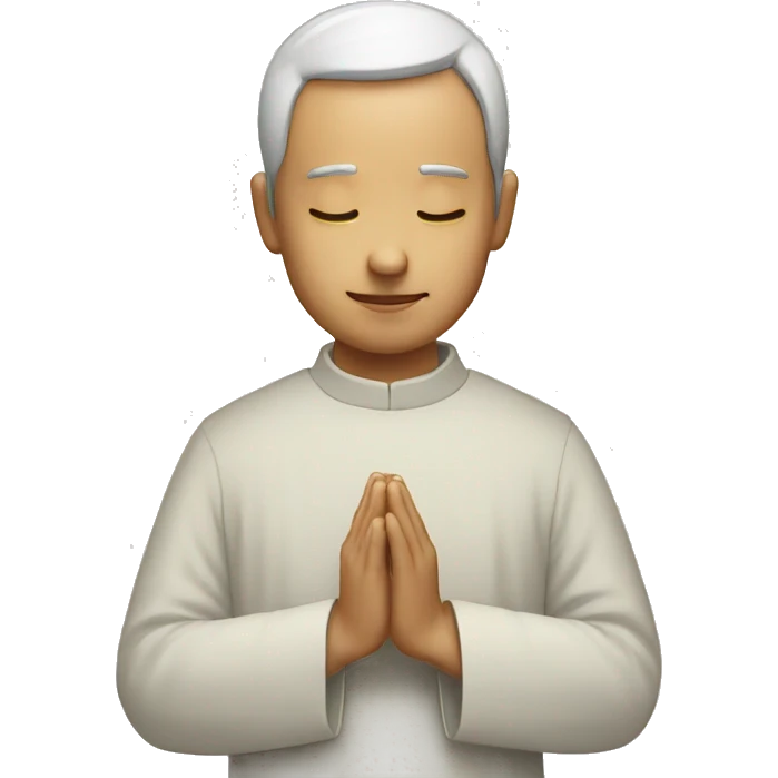 Priest in prayer emoji