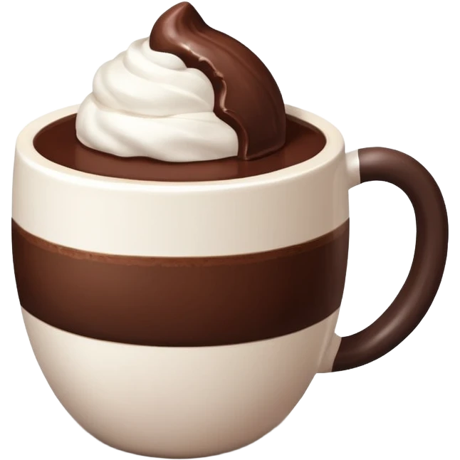 white mug-of-hot-cocoa chocolate bomb emoji