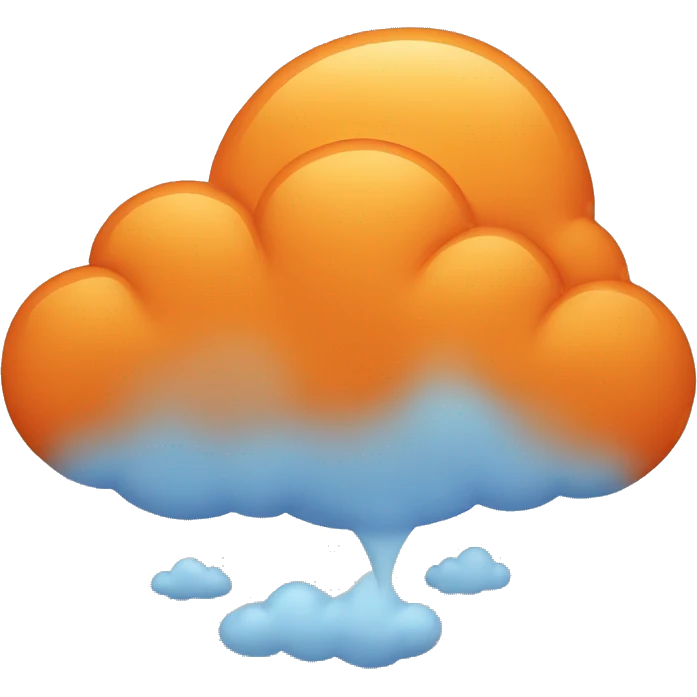 orange cloud  emoji