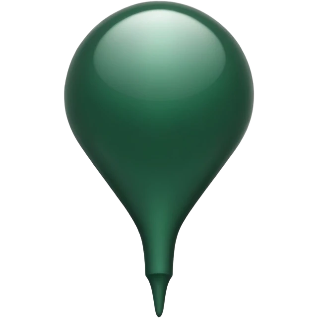 DARK GREEN pushpin emoji