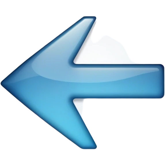 rounded white arrow emoji