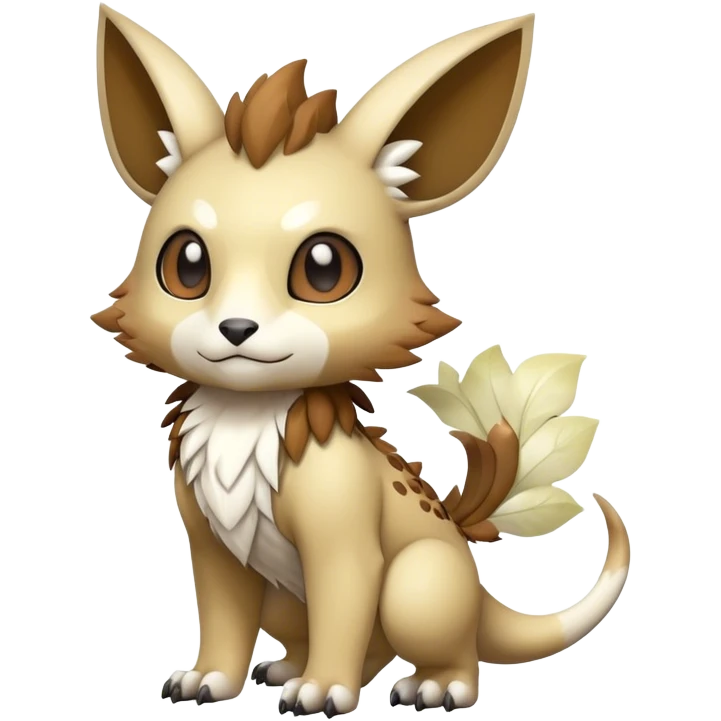 Cute cool fantasy animal hybrid Fakemon full body emoji