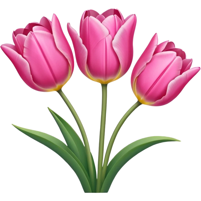 Tulipanes rosadas emoji