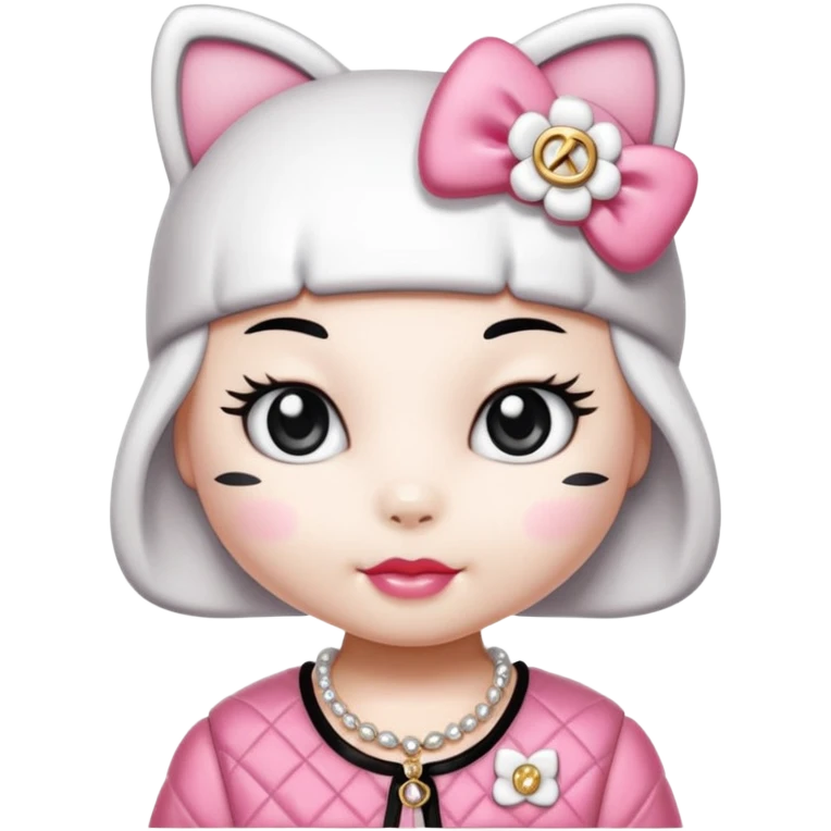 Hello Kitty wears in Chanel emoji