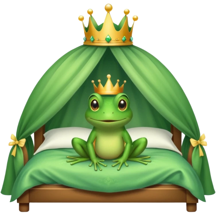 Princesse frog in her bedroom emoji