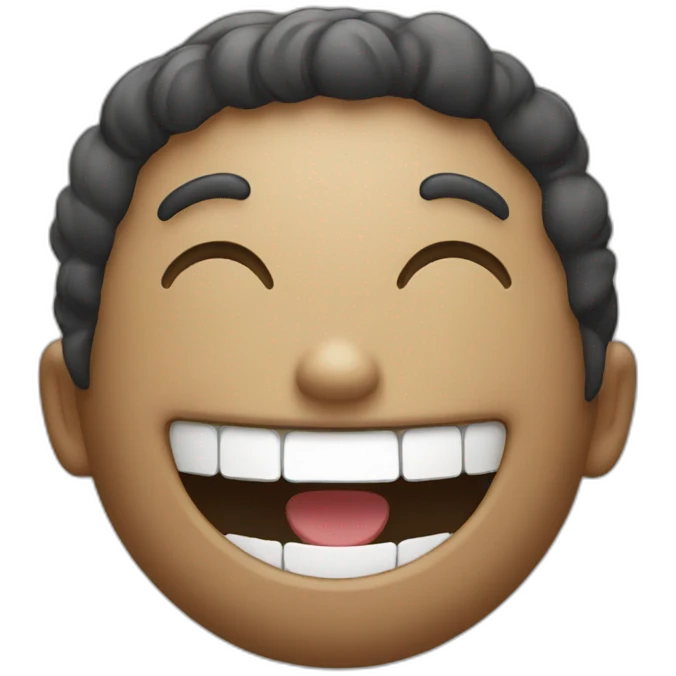 Happy laugh emoji