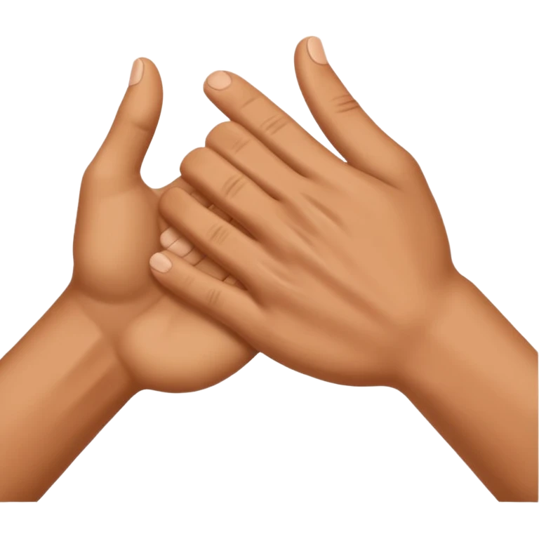 Dos manos saludandose emoji