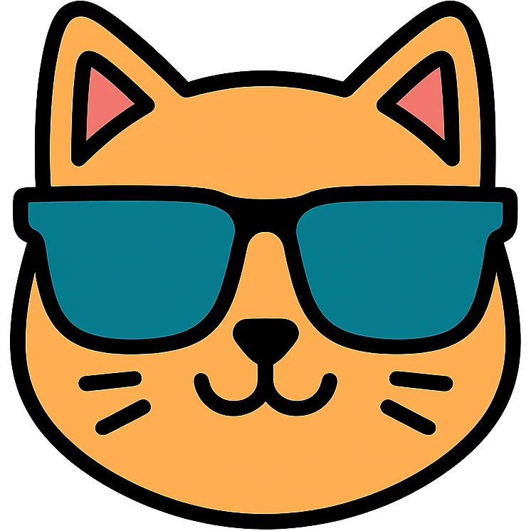 cat wearing sunglasses emoji