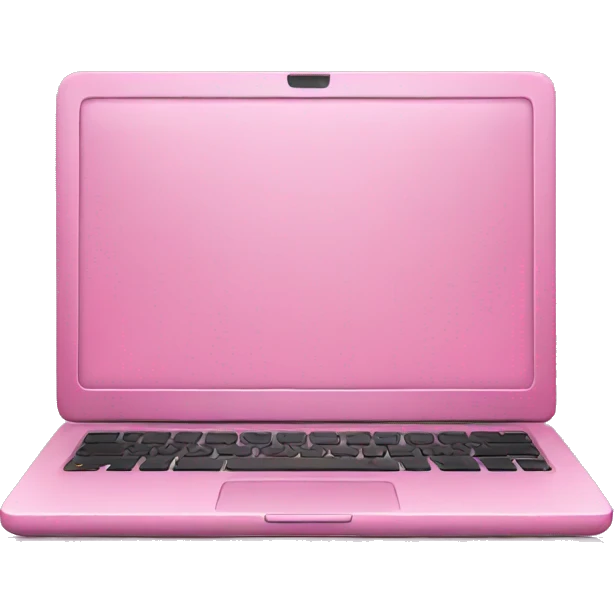 Pink laptop  emoji