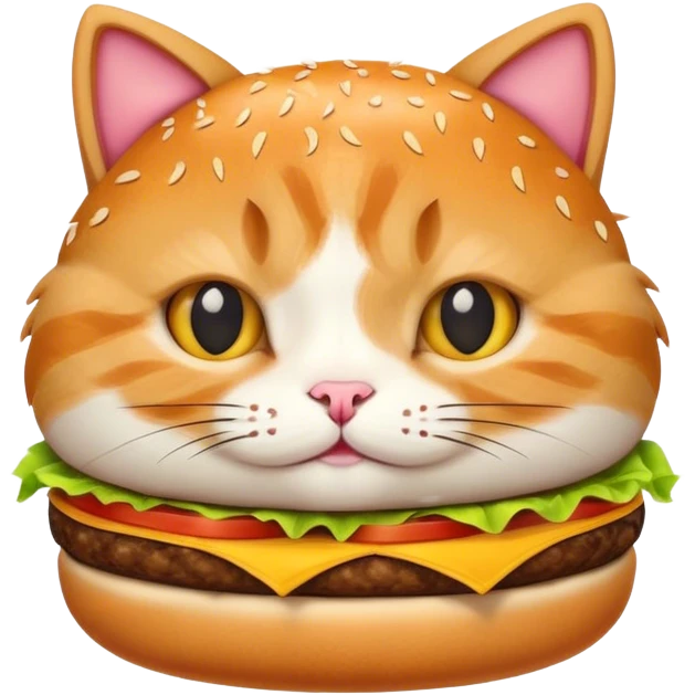 Kedi hamburger emoji