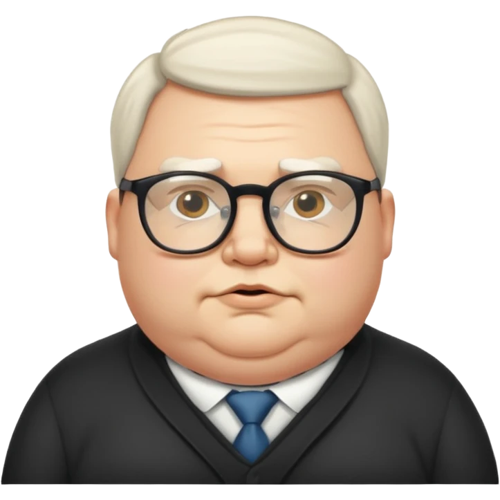 Fat incest man wearing glasses emoji