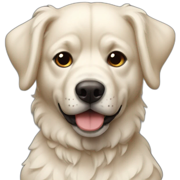 Perro burlandose emoji