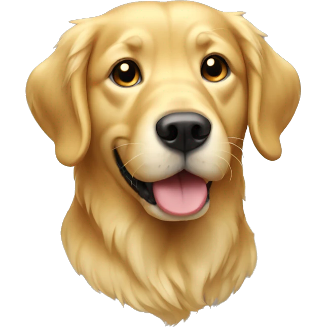 Gold retriever dog emoji
