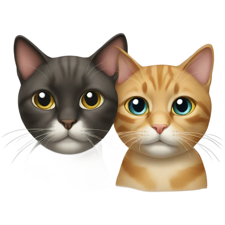 Two cat emoji