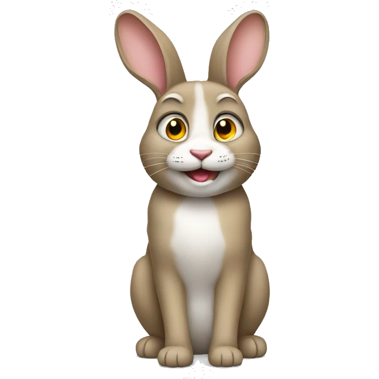 Créer un emoji un lapin avec un chat emoji