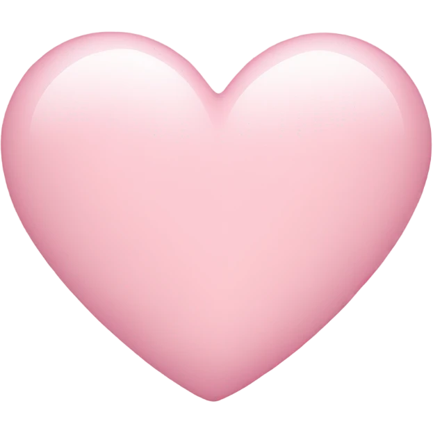 Light pink heart emoji