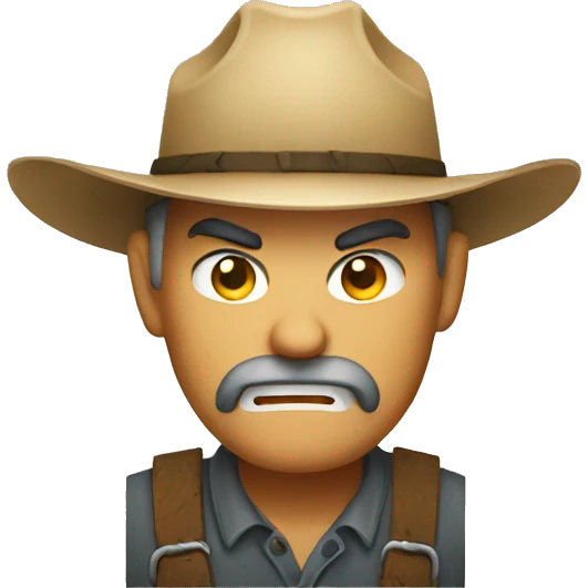 very angry farmer emoji