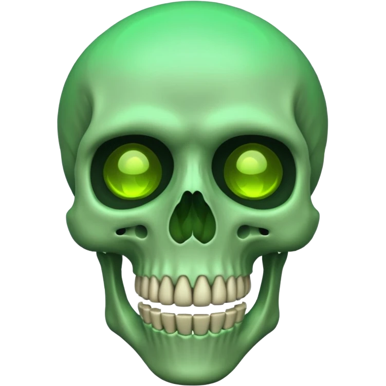 green skukllenton emoji