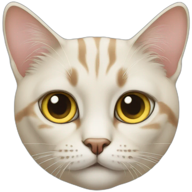 A cat with an eye only emoji