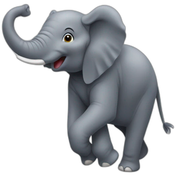Un éléphant qui danse emoji