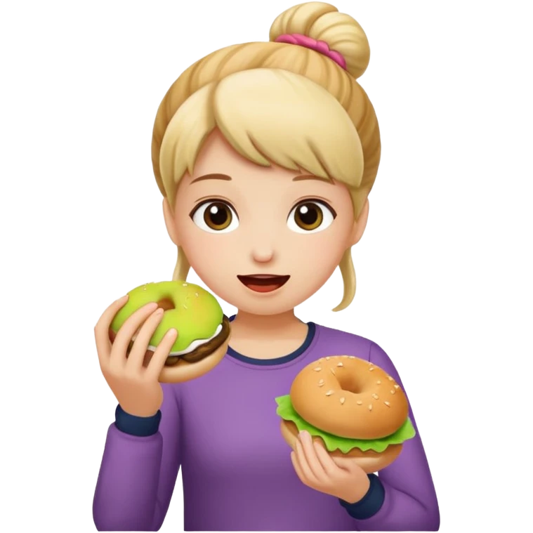Eating buns emoji
