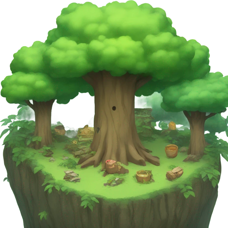 Anime forest scene emoji