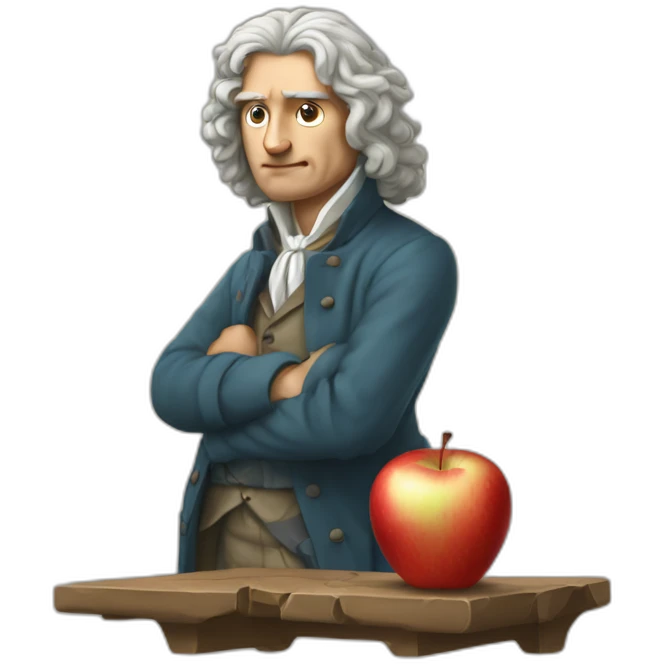 isaac-newton-stricken-apple emoji