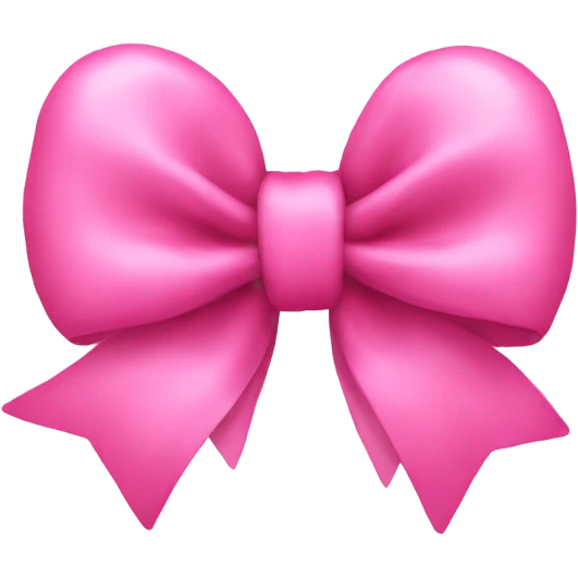 Pink heart bow emoji