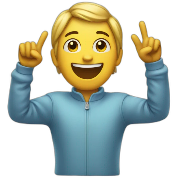 emoji doing cargul sign emoji