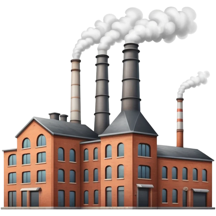 factory building with smokestacks emoji