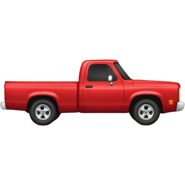 red pickup truck emoji