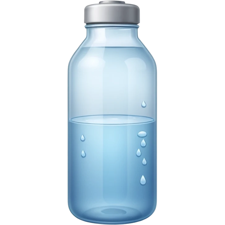 water bottle of glass emoji