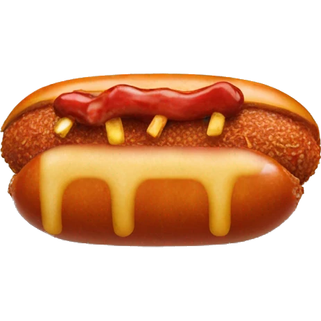 Currywurst on a Plate emoji