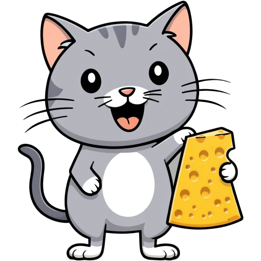 Tom and Jerry hungry emoji