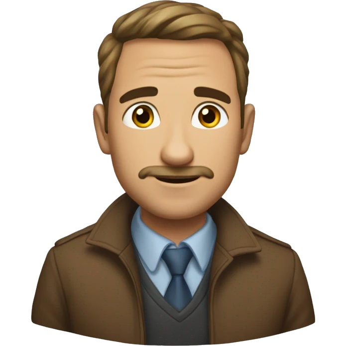 Коричневый пудель emoji
