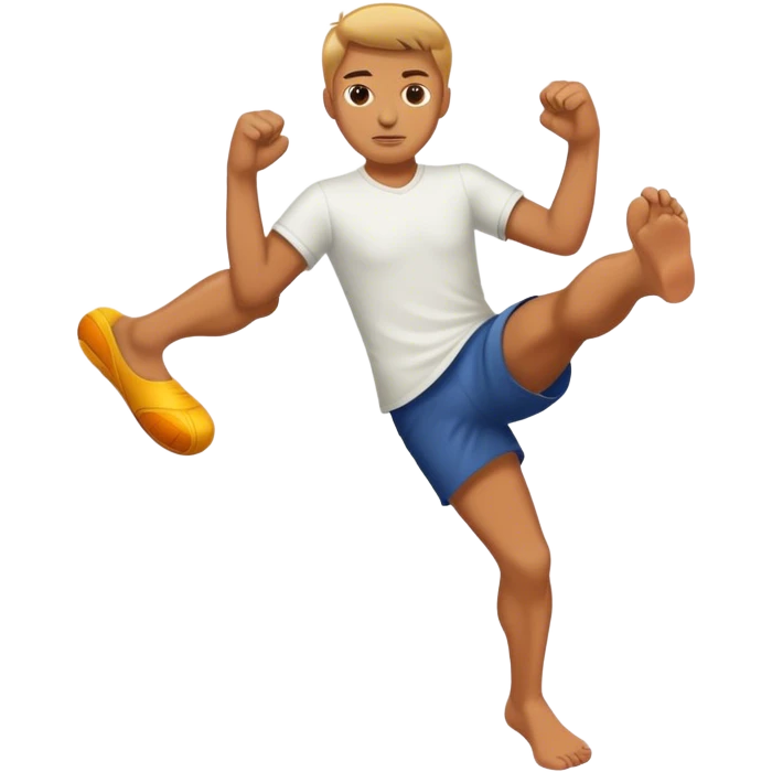 kicking feet  emoji