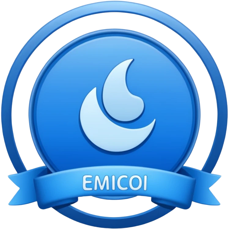 Certification basic bleu emoji