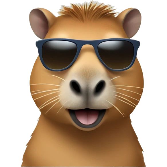 capybara with sunglasses thumbs up emoji