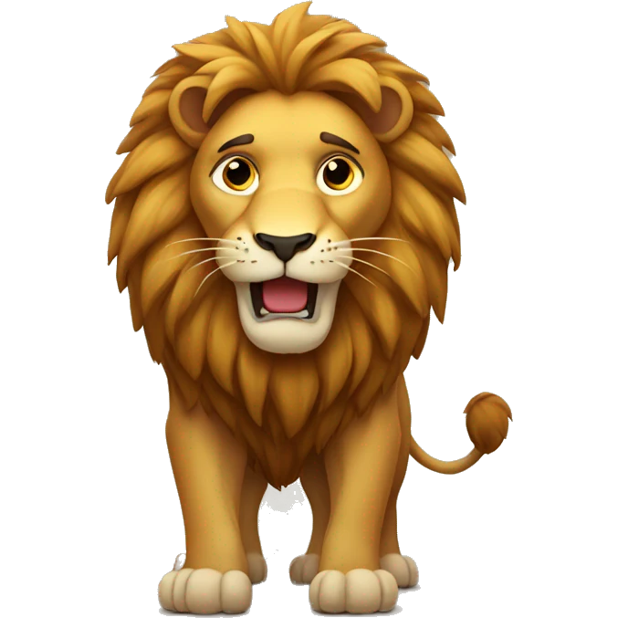 Lion Speaking  emoji