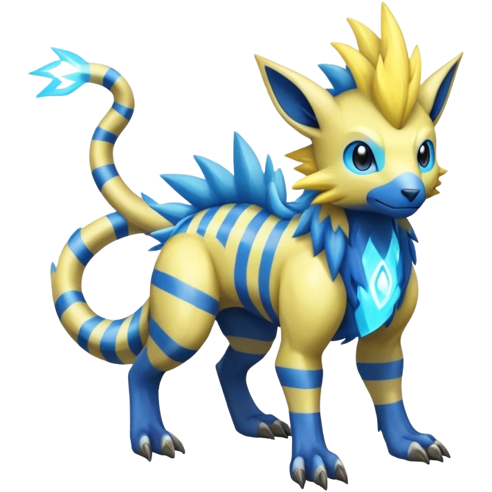 Manectric-Lucio-Draco-Fakémon-hybrid-creature (full body), 4 legs emoji