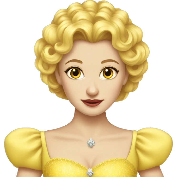Yellow dress glinda emoji