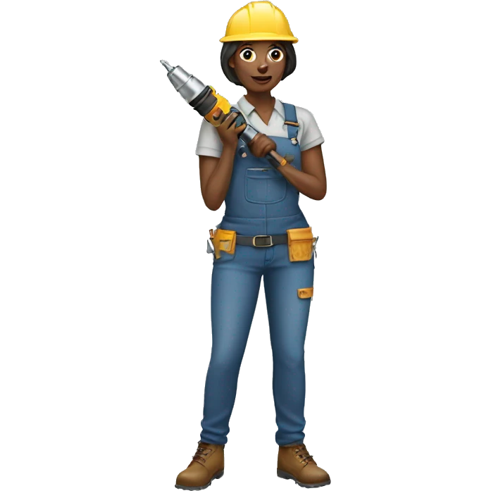 Women with drill emoji