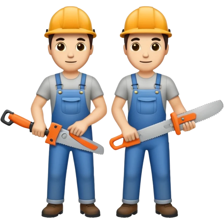 men with saws emoji