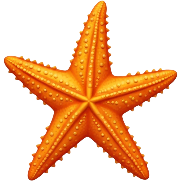 Sunset colored starfish emoji