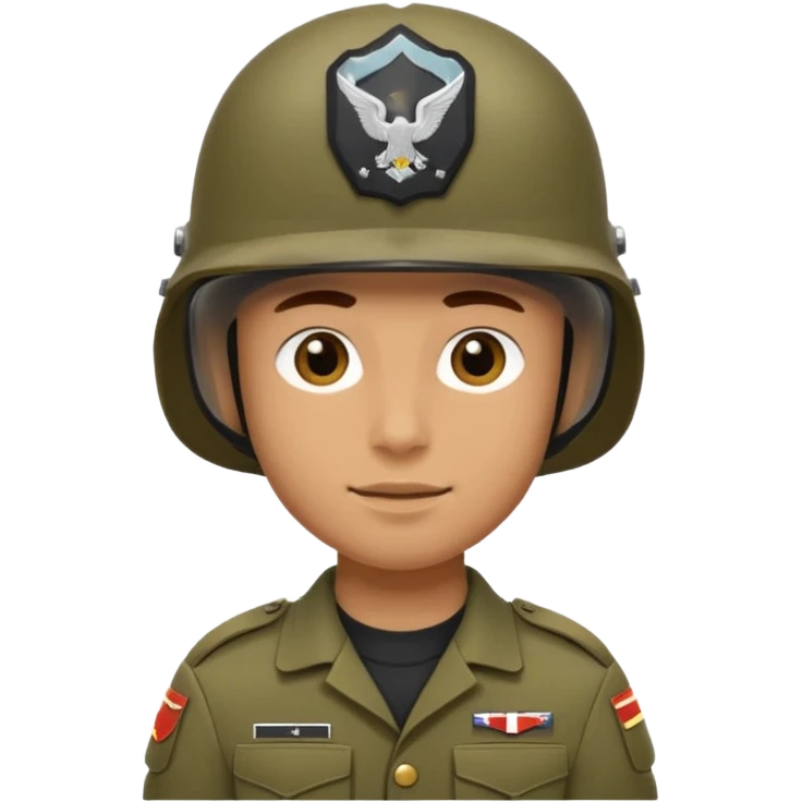 soldier with helmet  emoji